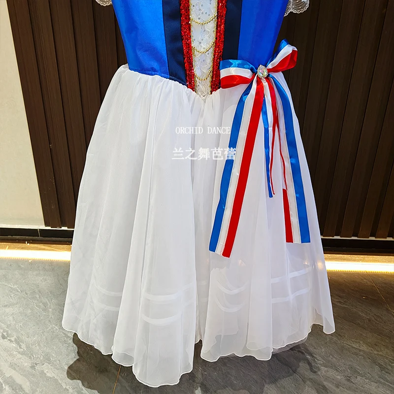 Alta qualidade tamanho personalizado crianças meninas mulheres adulto paris chamas dança desempenho usar longo romântico ballet tutu vestido