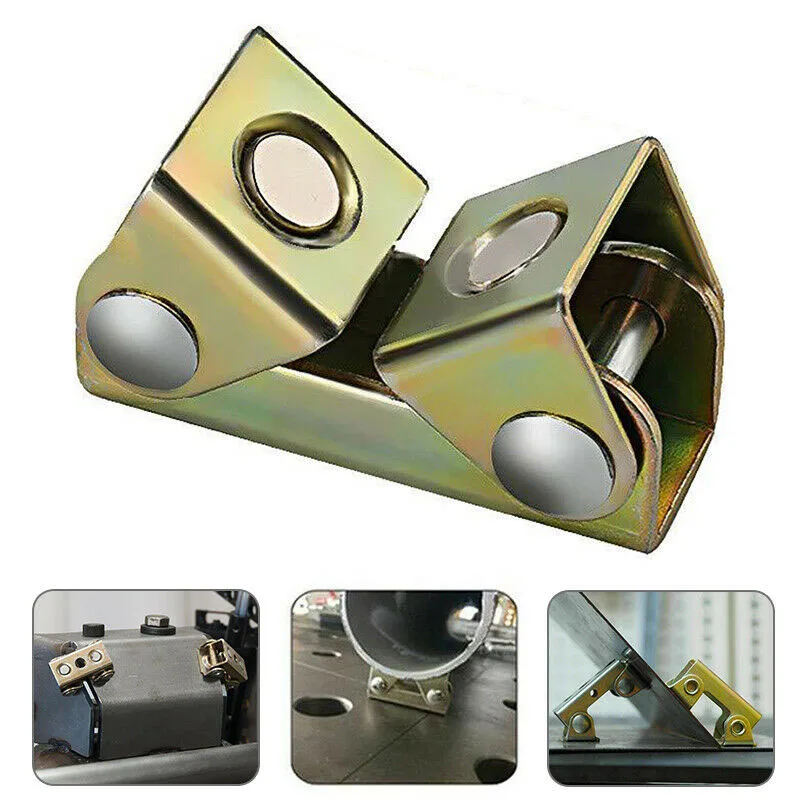 Magnetic V-type Clamps V-shaped Welding Holder Welding Fixture Adjustable Magnet V-Pads Hand Tools Metal Working Tool