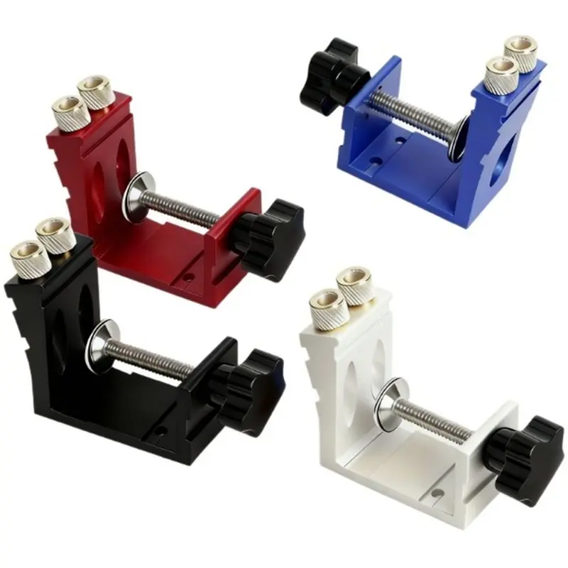 AB34-1Set Adjustable 15° Angled Hole Positioner Set, Woodworking Angled Hole Positioner, Drilling Positioner