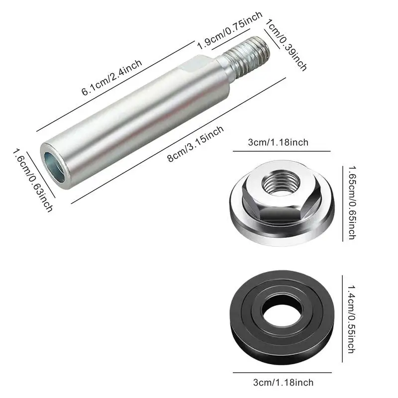 Angle Grinder Extension Rod Polishing Machine Connecting Type Gear Conversion Adapter Head Power Tool Adapter Power Machinie