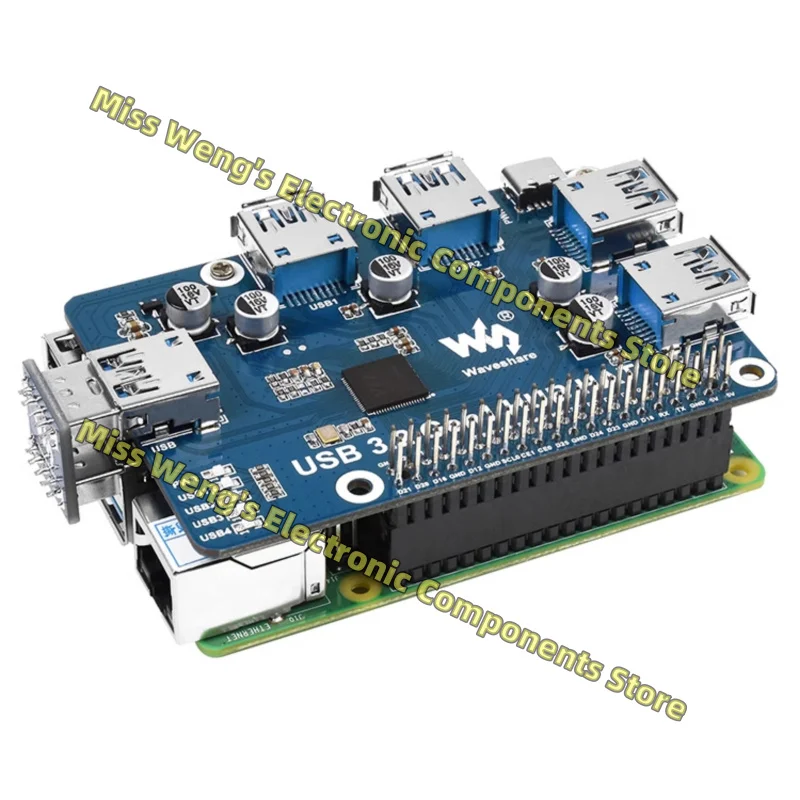 

USB HUB splitter, hub expansion board, 4-port USB 3.2 Gen1, no drive required USB 3.2 Gen1 HUB HAT