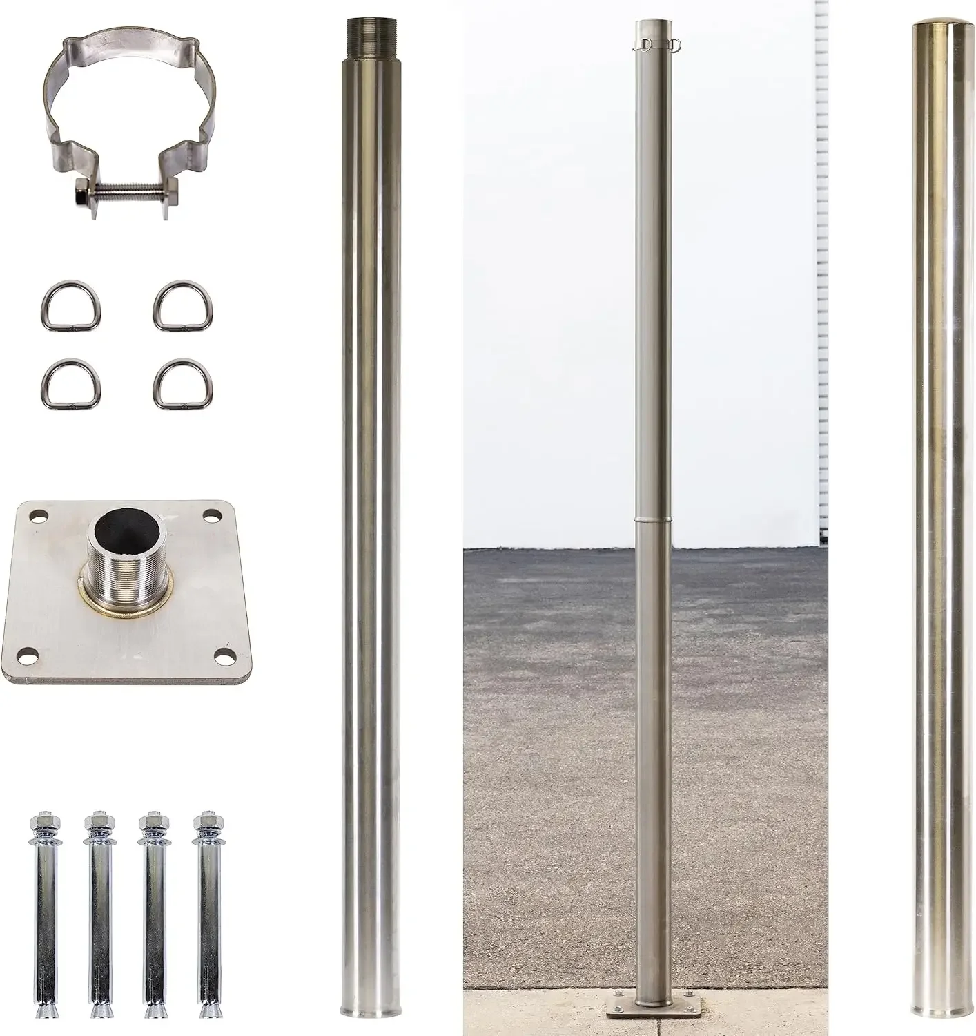 إطار قاعدة معزز، لوحة قاعدة وارتفاع - مشبك تثبيت قابل للتعديل - سهل