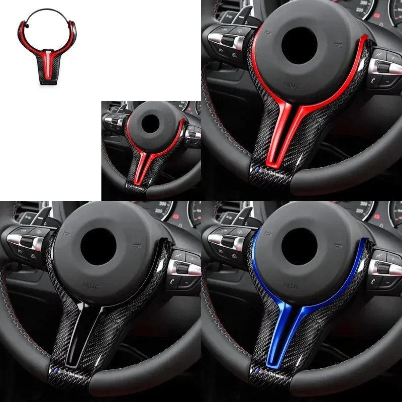 Hot Sale ABS+Carbon Fiber Steering Wheel Replacement Cover Interior Accessories Modification for M Series F80 F82 F10 F12