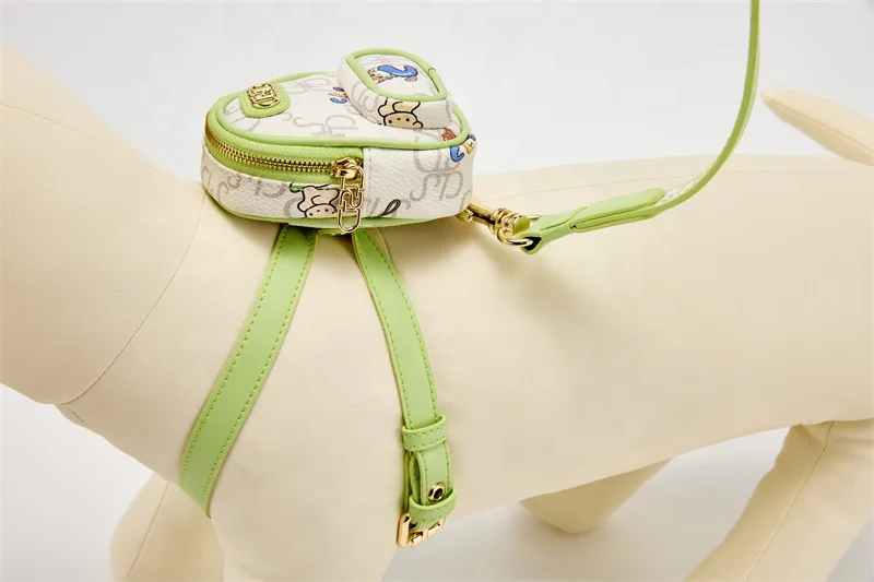 dog collar Pet Accessories Solid Fashion Breathable Dog & Cat Collar Set & Multi-Functional Leash in Classic Modern Luxury Style