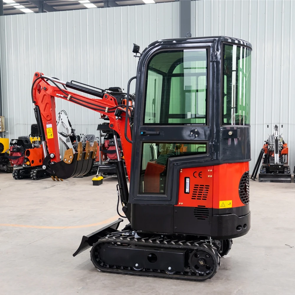 China Digger Farm Used Mini bagger 1 Ton Mini Excavator Machine 1.8 Ton Japan Engine Crawler Excavator For Sale