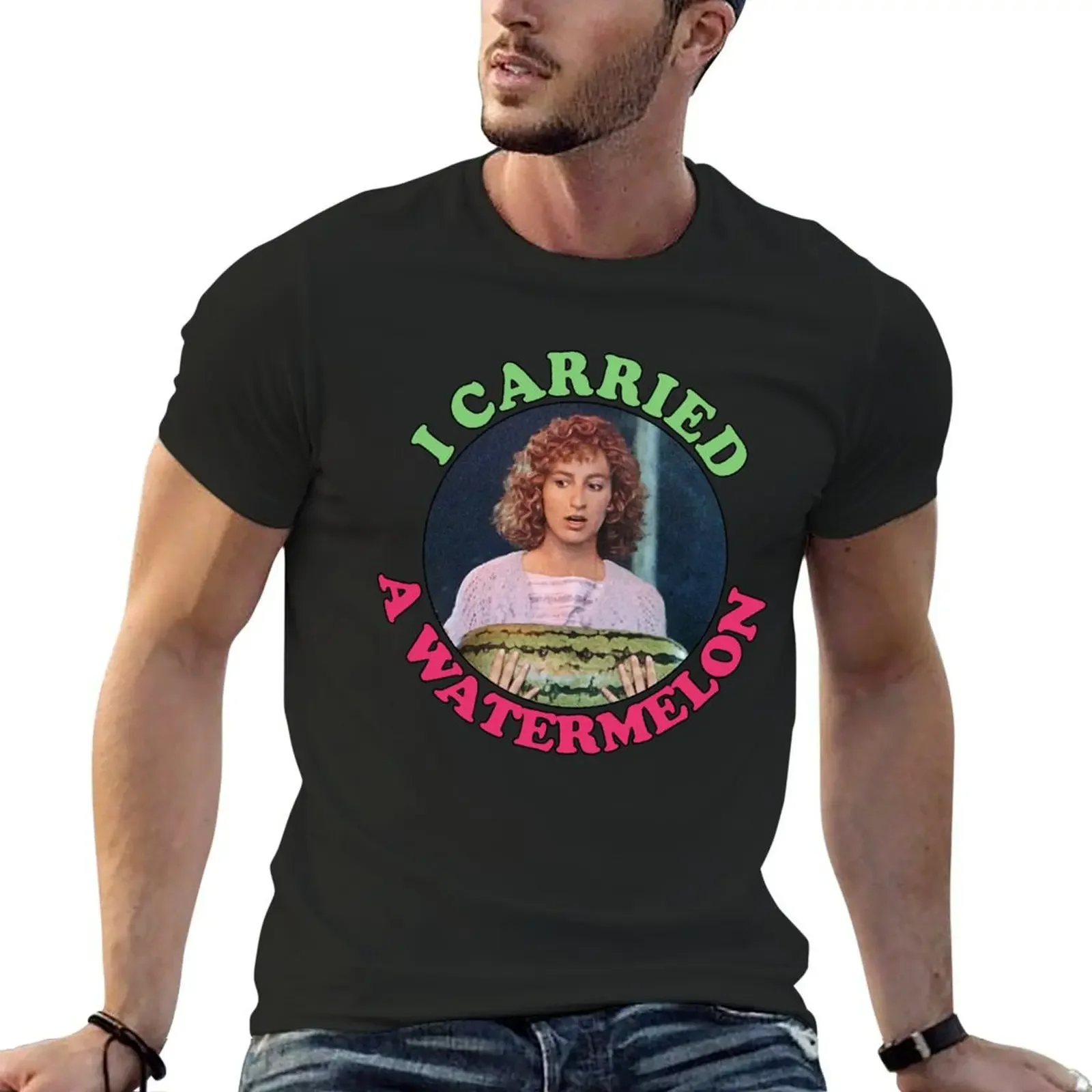 

Dirty Dancing I Carried A Watermelon 1 T-Shirt shirts graphic vintage graphic tee Men's cotton t-shirt