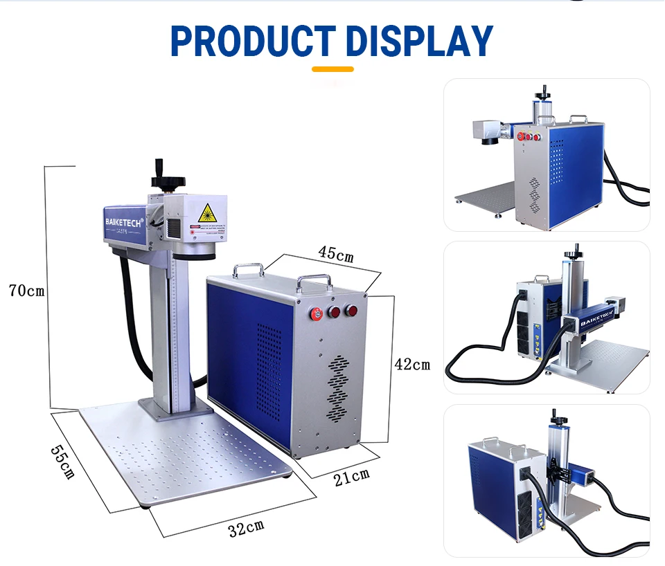 TH-400Pro 50w  Laser Marking Machine MULTIPLE CONTENT Marking Type: QR code,barcode, Chinese,English,date, logo,pattern