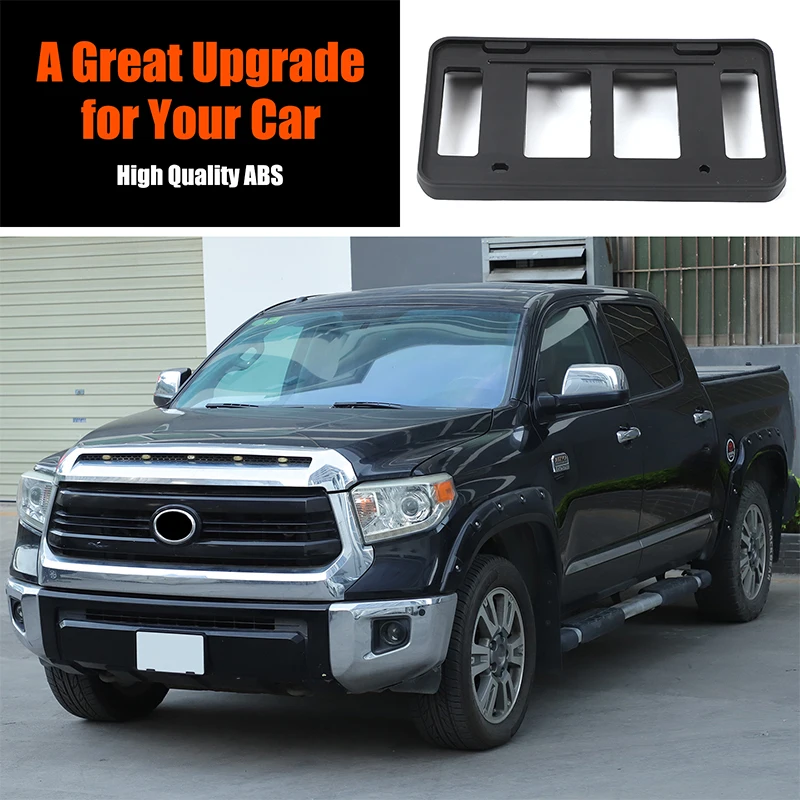 ABS Car Front License Plate Bracket Tray For Toyota Tundra 2014-2021 75101-0C010 car accessories