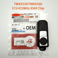 LAVA Original Motorcycle Key For YAMAHA XMAX XMAX300 NVX NVX155 AEROX JAUNS QBIX TMAX530 TMAX560 ID49 Chip 433MHz /315MHz Smart