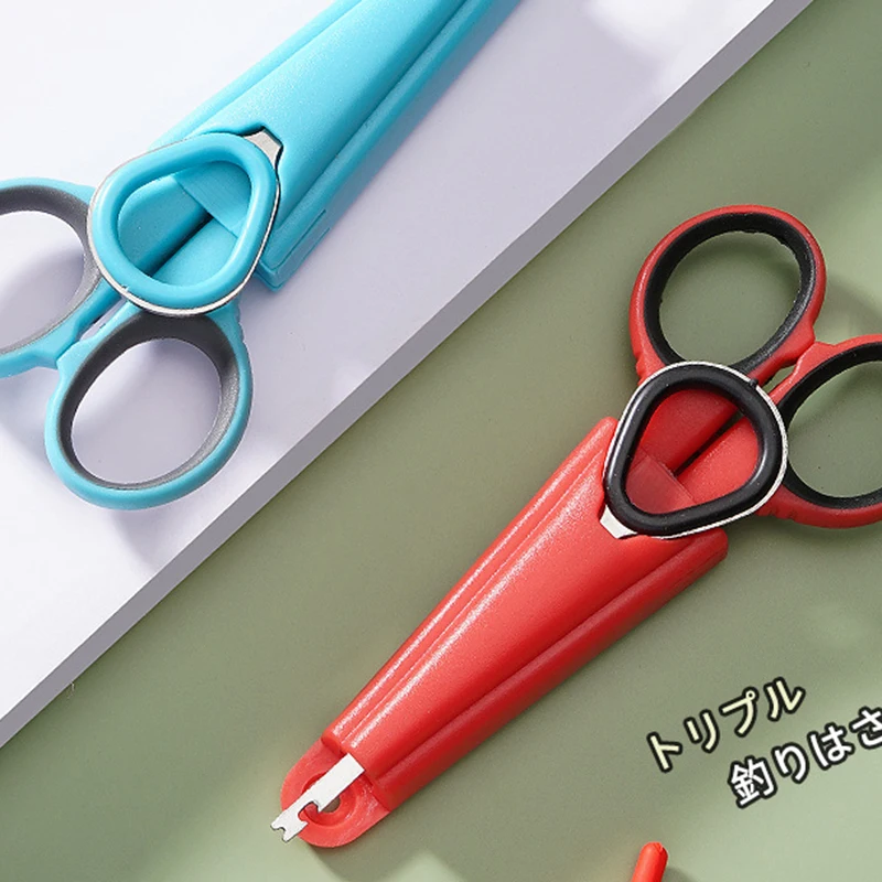 3-In-1 Multi-Purpose Fishing Shears Stainless Steel Scissors With Hook Remover Portable Scissors Fishing Tools Outdoor Supplies