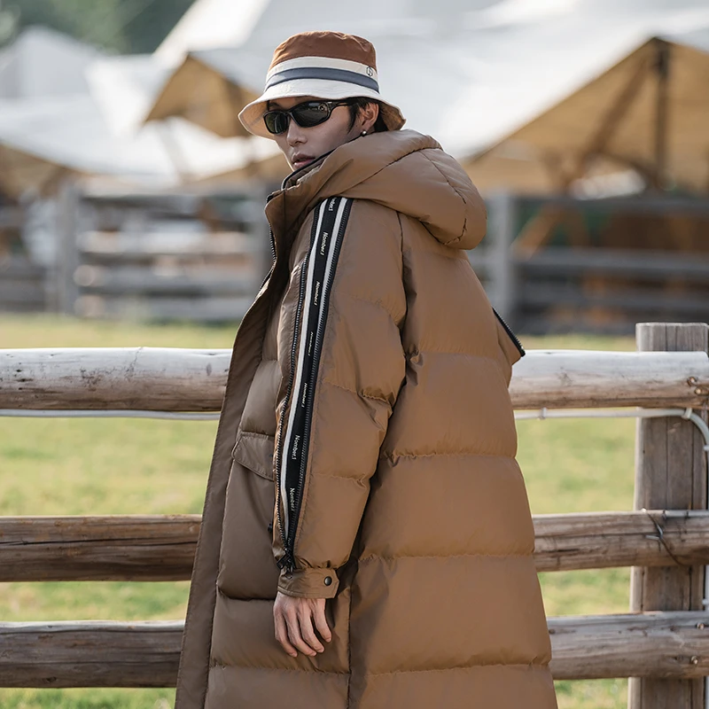 2025 New Down Jacket Classic Hood Outdoor Mountaineering Anti-Cold Parka Casual Daily Style Lightweight Autumn Winter Coat