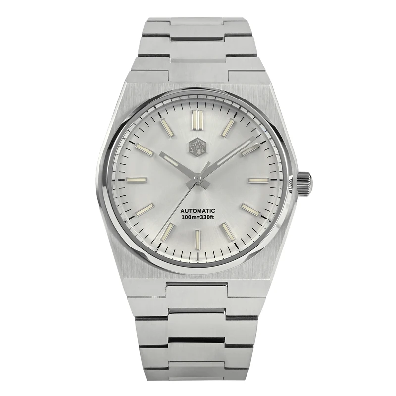San Martin klassische Herrenuhr 40 mm Miyota 9015 Luxuskleid automatische mechanische Armbanduhr Schnellverschluss-Armband SN0023 Reloj 3