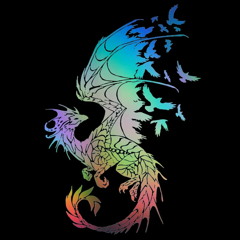 Samochód naklejki osobowość latający smok etykiety winylowe samochodu zderzak motocyklowy tył nadwozia okno dekoracyjna naklejka, 20CM