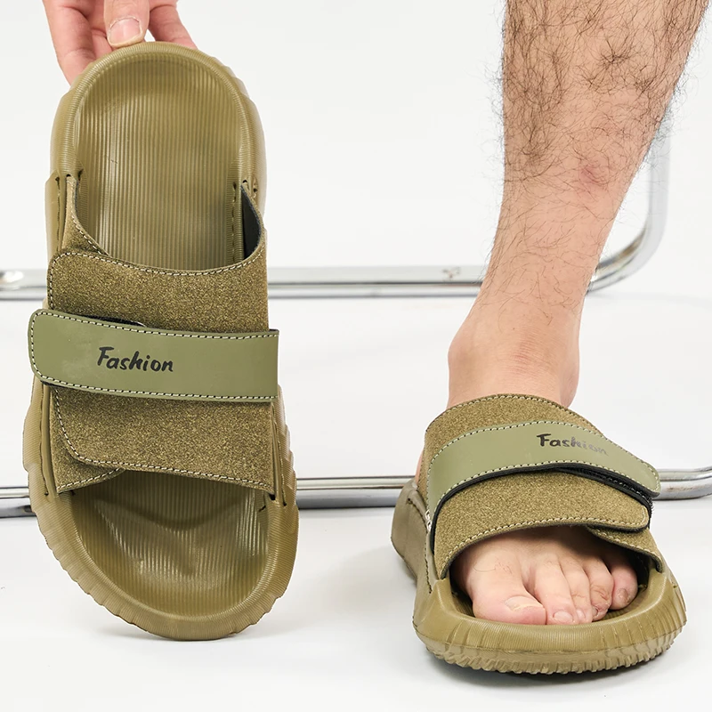 

Men Fashion Slippers Flat Bottomed Breathable Casual Slippers