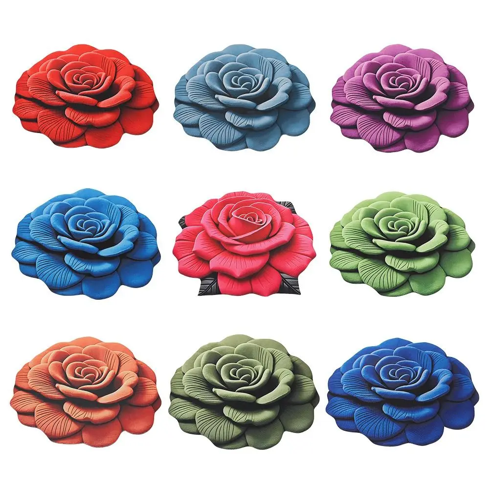 

Special-shaped Flower Carpet Soft Non-slip Peony Floor Mat Absorbent 40x40cm/60x60cm Door Gasket