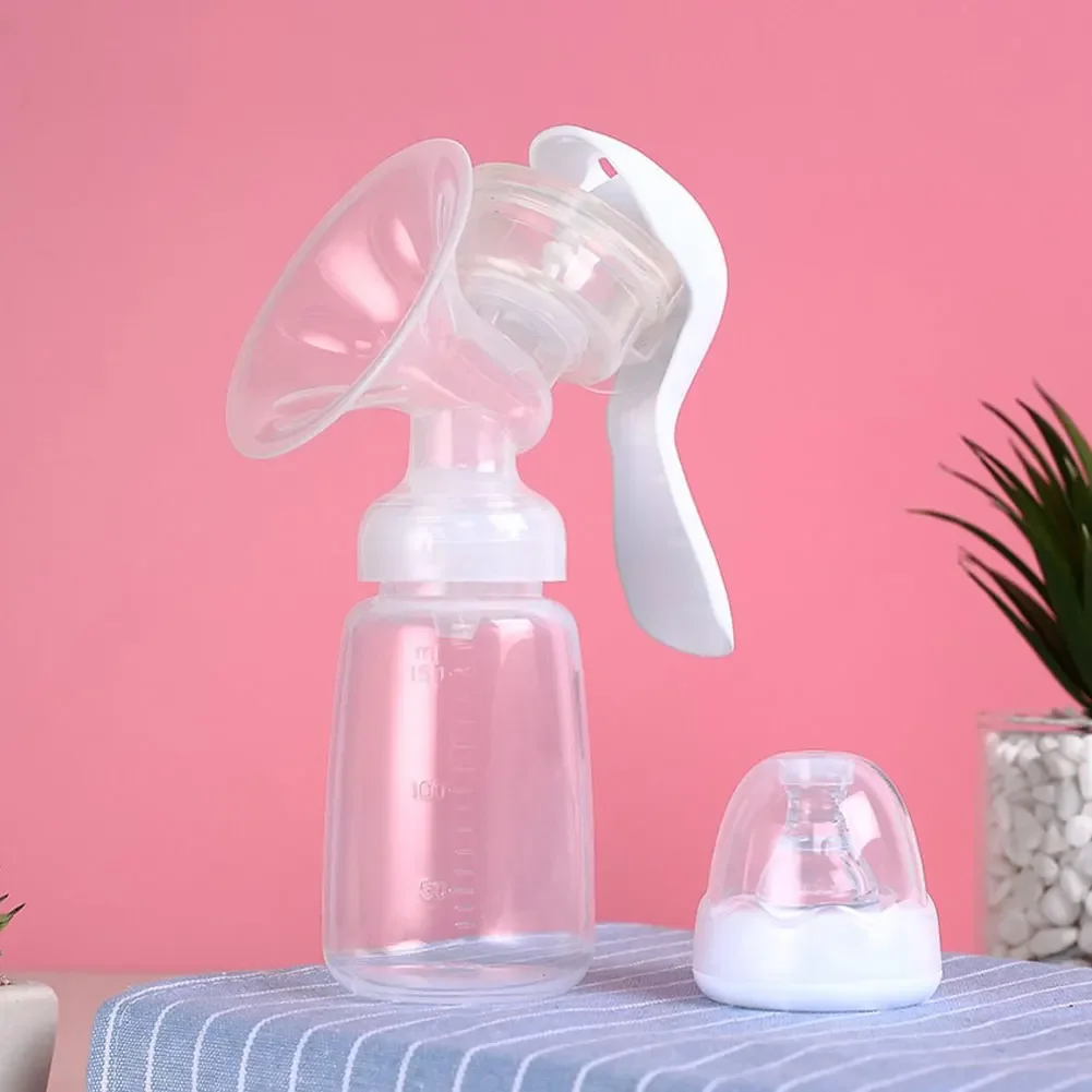 150 مللي مضخة الثدي اليدوية منتجات الأمومة بعد الولادة جهاز شفط الرضاعة الطبيعية اللازمة سيليكون أساسيات السفر للأم #3