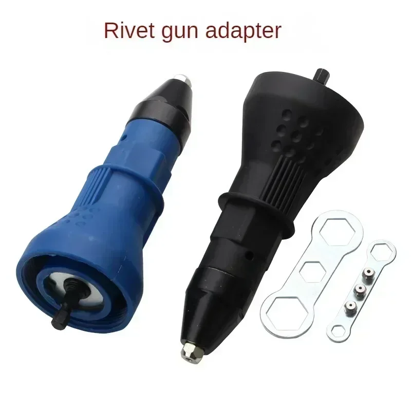 Elétrica Pull Rivet Gun Adapter, Rebitando Ferramenta, Furadeira sem fio, Inserir Porca, 2,4 a 4,8 milímetros