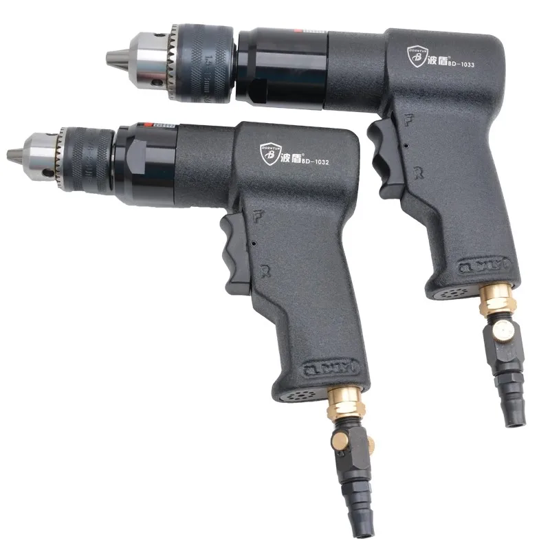 

Bodun Reversible Air Drill Pneumatic Drill Tapping Machine 10Mm/13Mm Air Drill Pistol-Type Air Drill Air Gun Drill