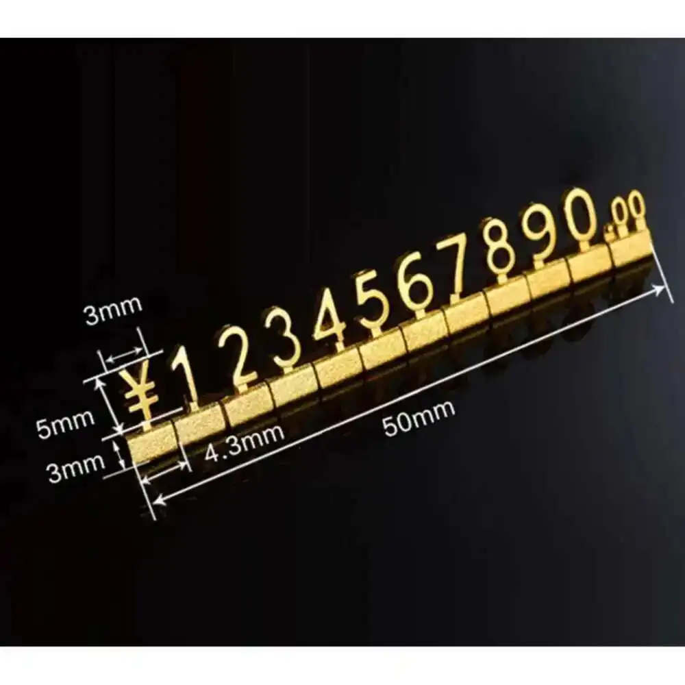 Lot Of 10pcs Same Numbers Adjustable Price Cube Letters Assembly Jewelry Watch Shop Display Block EUR Price Numeral Combined Tag