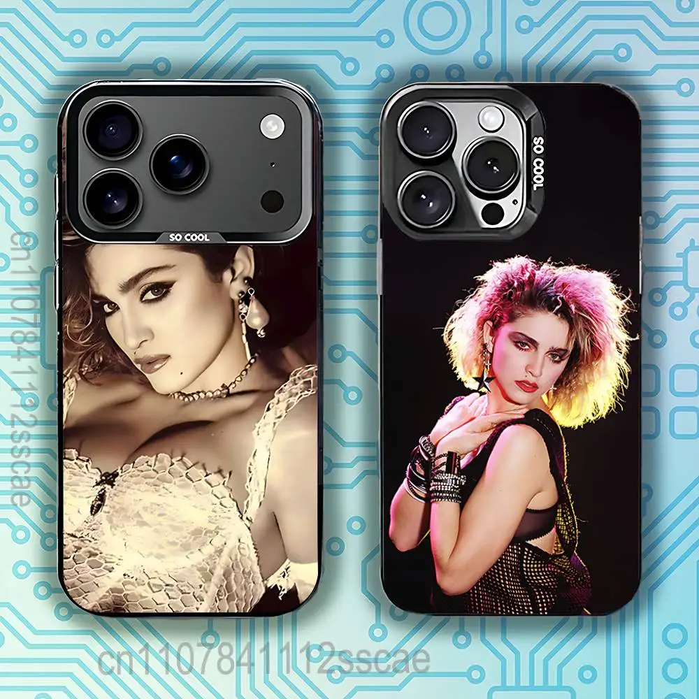 

Legendary Singer M-Madonna Phone Case For iPhone 17,16,15,14,13,12,11,Pro,Max,Plus,E,Air,Mini Black Tpu IMD Cover