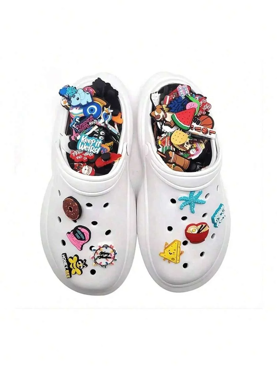 20st cartoon willekeurige schoen decoraties accessoires bedels voor klompen bubble slides sandalen, cadeau idee voor verjaardag Kerstmis