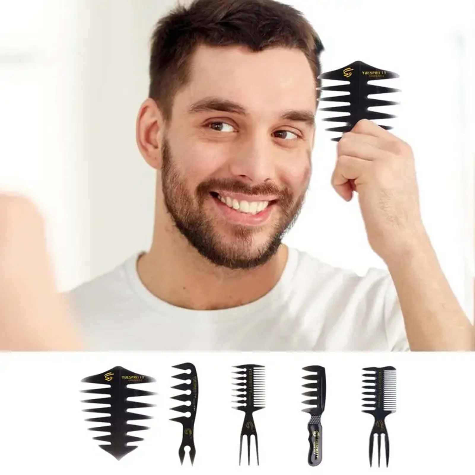 

Household Wide-Tooth Comb Salon Barber Hairstylist Comb Suitable For Daily Use