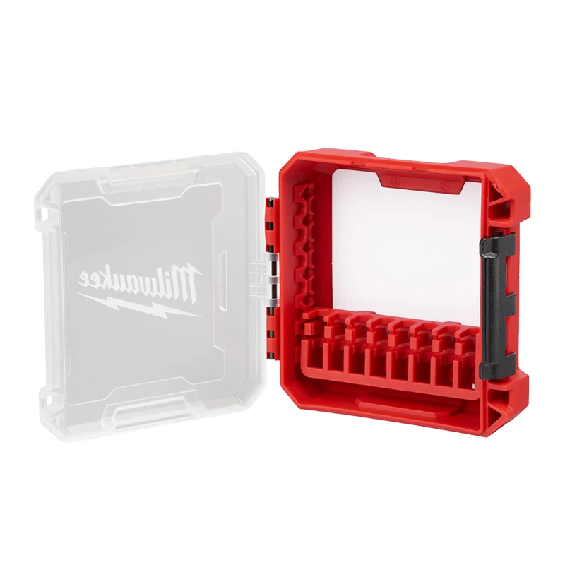 Milwaukee 48-32-9930 Impact Driver Accessory Cases Small-Scale Dustproof Durable Hard Shell Bit Spare Parts Storage Box