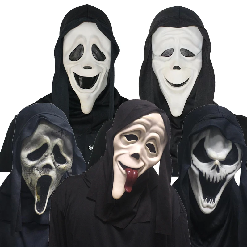 

Funny Adult Horror Pirate Skull Zombie Masks Ghost Face Scream Spoof Stoned Mens Halloween Costume Mask