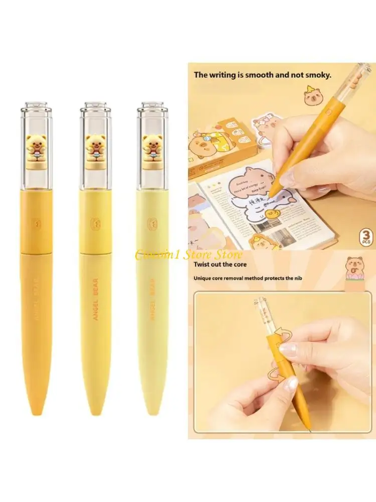 

A3PC Roller Ball Pen 0.5mm Point Gel Pen Liquid Pen Roller Ball Pen