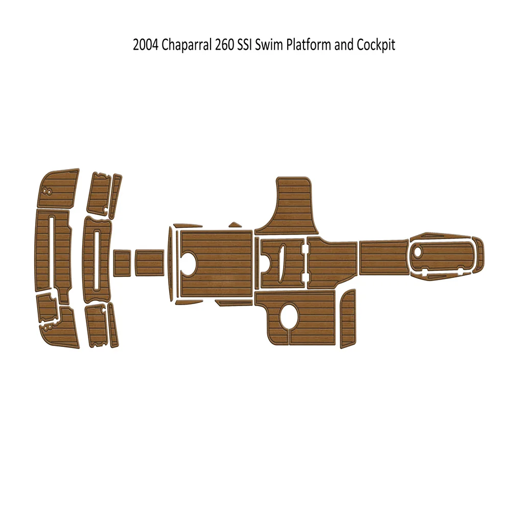 

2004 Chaparral 260 SSI Swim Platform Cockpit Boat EVA Foam Teak Deck Floor Pad SeaDek MarineMat Style Self Adhesive