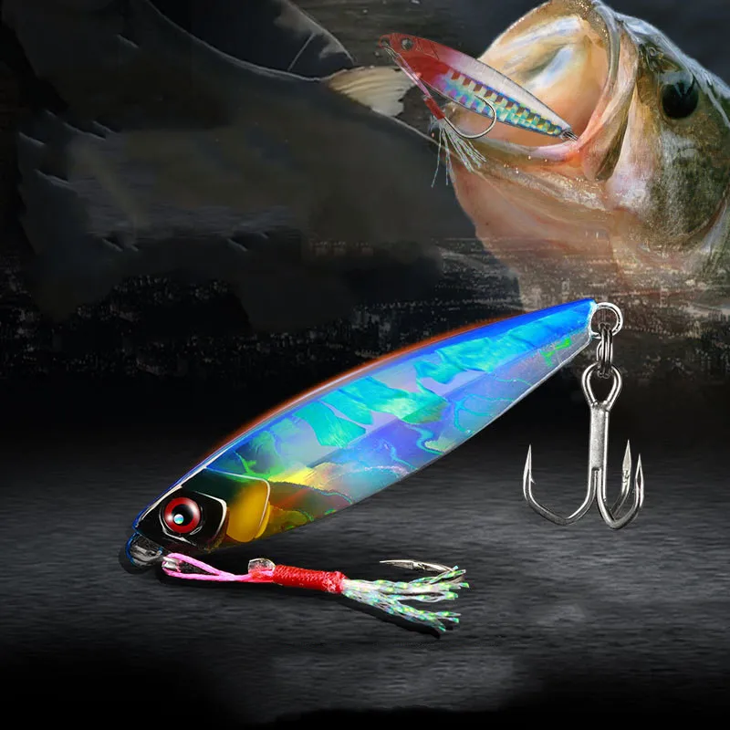 Trick Rock Pencil Fishing Lure Long Shot 7g 10g 15g 20g Jigbait Artificial Lures Laser Coating Metal Baits