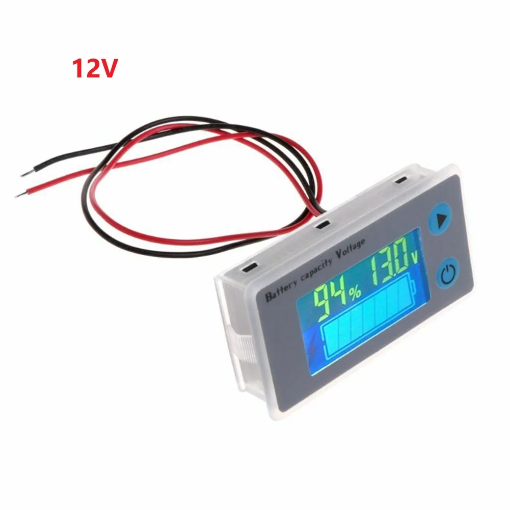 JS-C33 For Battery Monitor 10-100V Color Screen Low Voltage Temperature Alarm For Acid Lithium Iron Phosphate EV For Golf Cart T