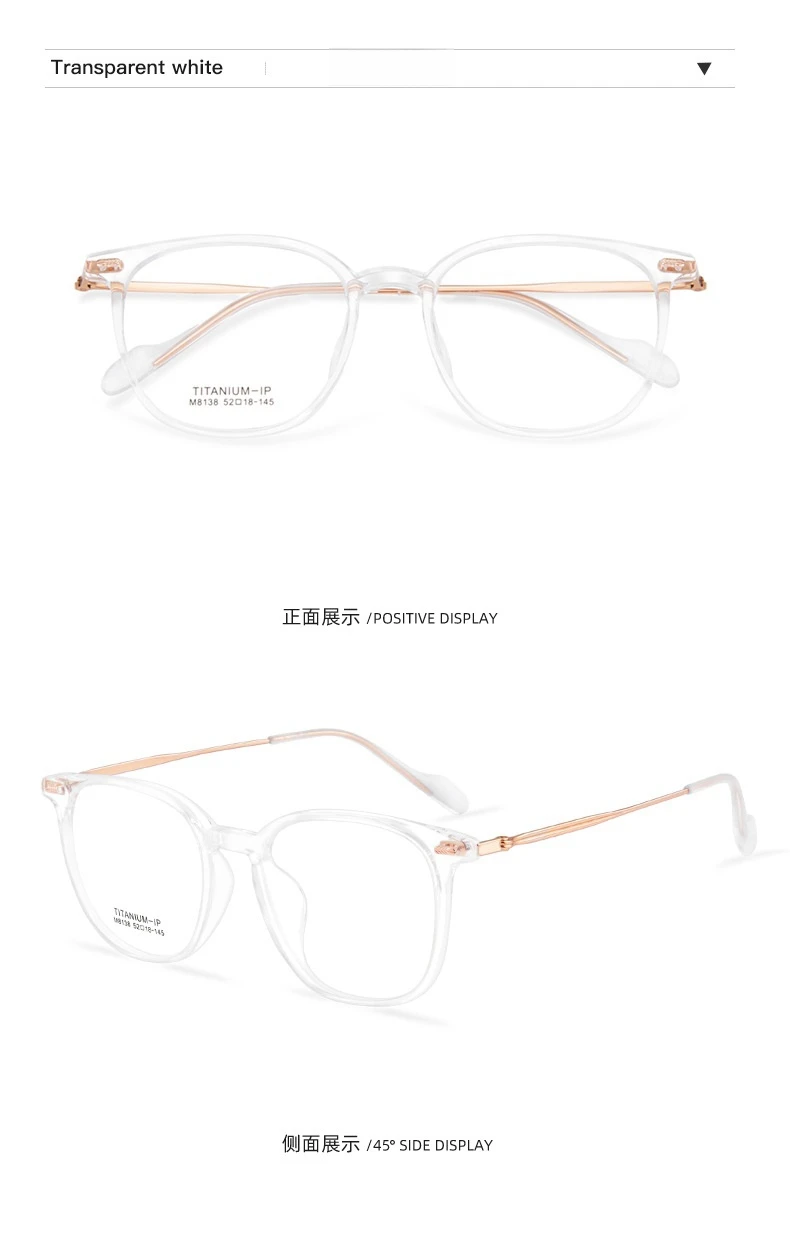 YIMARUILI Komfortable Ultra-licht Flexible TR90 Brillen Männer Retro Runde Reinem Titan Optische Brillen Rahmen Frauen – Detail 14