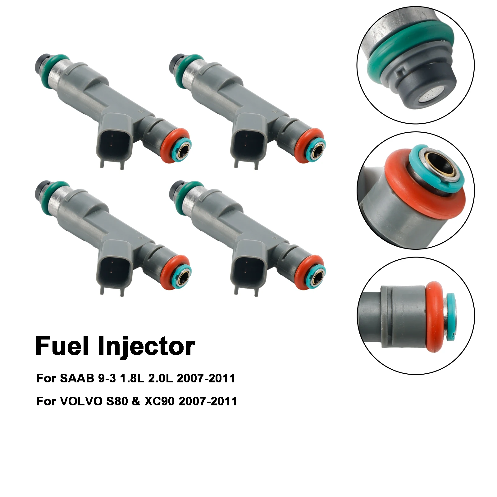 4 Stück Einspritzdüse 55559397   Passend für SAAB 9-3 2.0L Turbo 2007-2011 8653608
