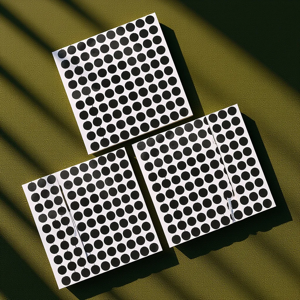 

3 Sheets Billiard Black Spots Pool Table Stickers Self-Adhesive Marking Spots for Table Cloth Protection Reliable Long-Lasting