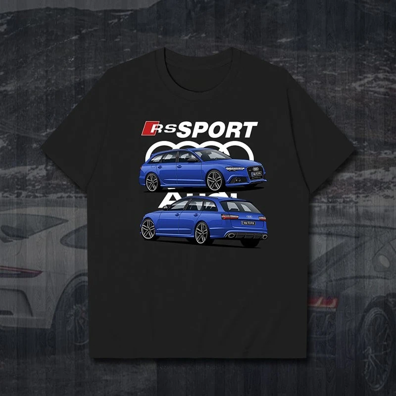 

Car Audi S4avant Four-wheel Drive Crock Tank Wagon Short-sleeved T-shirt for Men and Women Car Fans TU0001 Set, Unbounded