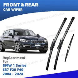 LHD Front Rear Windshield Wiper Blades For BMW 1 Series E87 F20 F40 2004 - 2024 Windscreen Window Accessories  2010 2018 2016