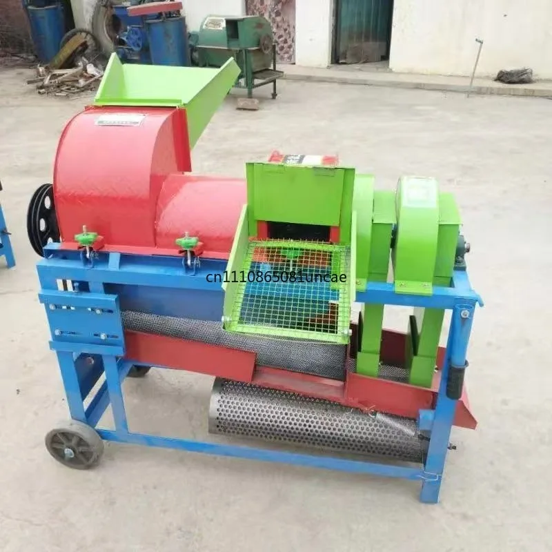 Household Multifunctional Automatic Grain Thresher Integrated Peeling Machine For Corn Wheat Sorghum Processing