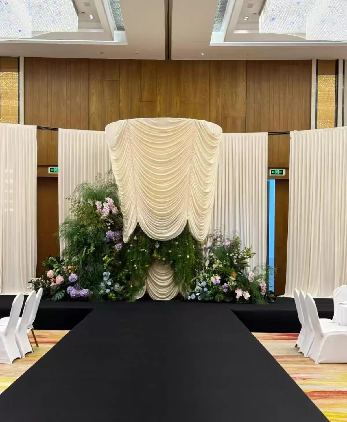 

Несминаемый фон-штора для вечеринок, полиэстеровые драпировки для фотосъемки на детские праздники, дни рождения, свадьбы