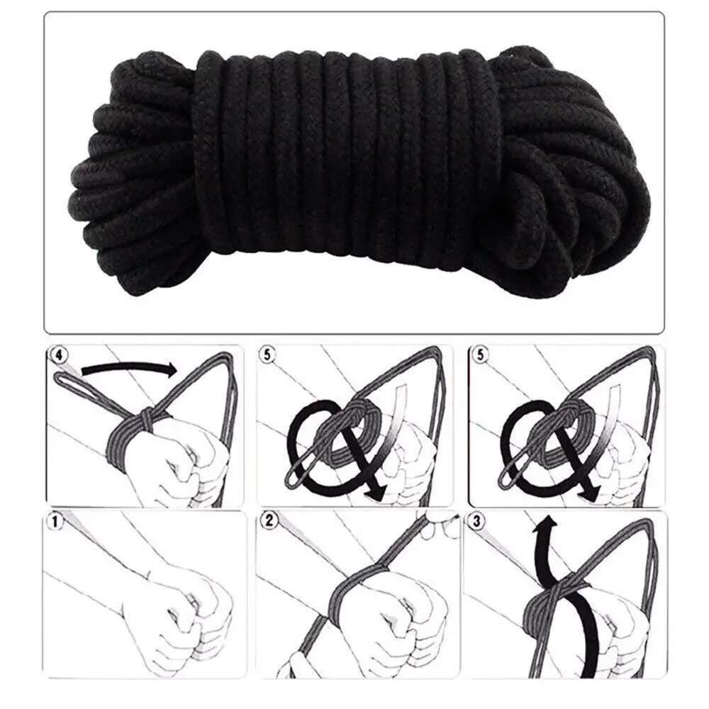 5 m Thicken Cotton Rope Bondage Restraint Japanese Shibari BDSM   Sex products Binding Toy BDSM Bondage Soft Rope Adult Games