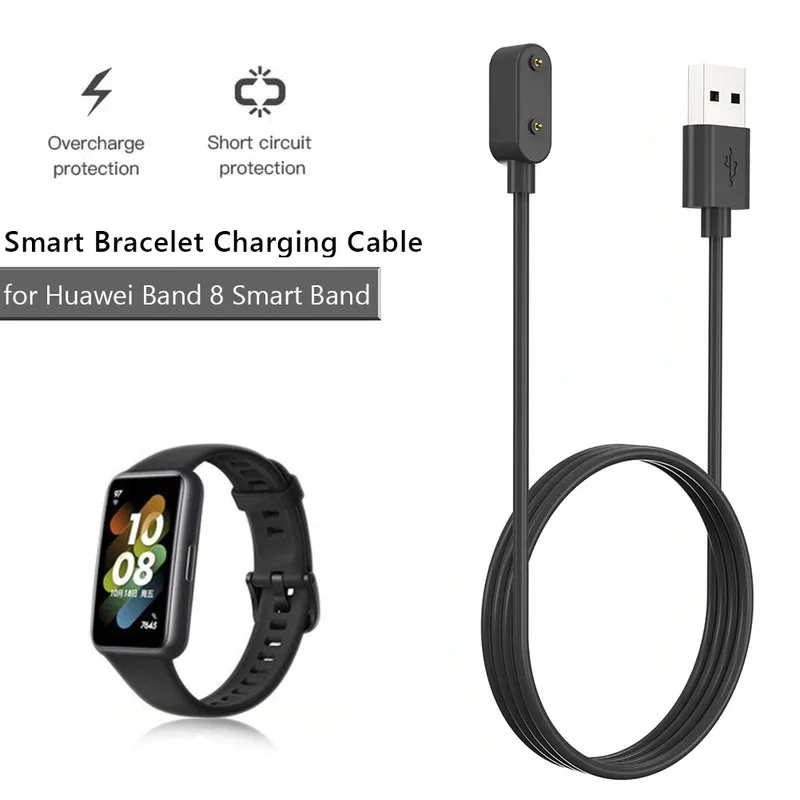 

Smartwatch Charging Wire 100cm USB Wrist Watch Charging Cable Replacement Highly Stable Accessories for Huawei Band 8 Smart Band