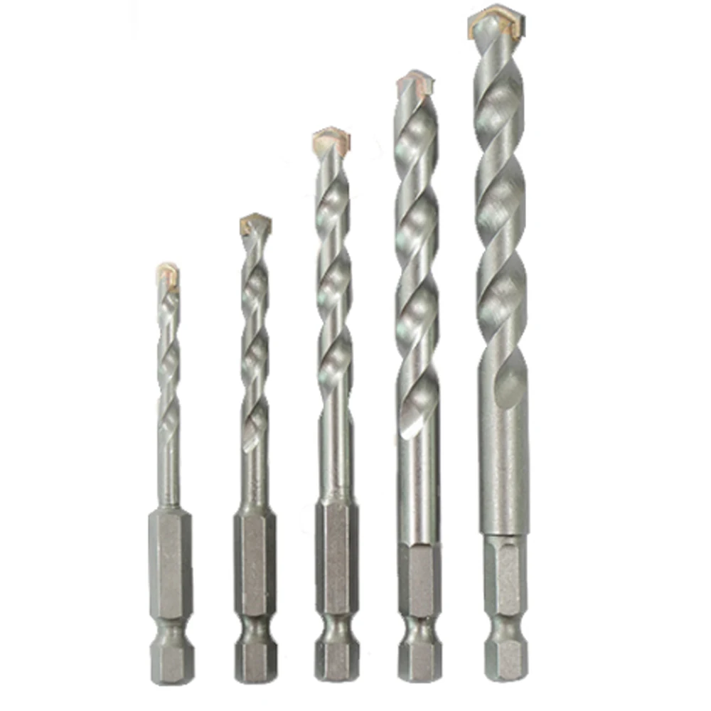 Brocas de albañilería con martillo eléctrico con mango Hexagonal, juego de brocas para hormigón y carpintería, herramienta eléctrica de agujero de escariado