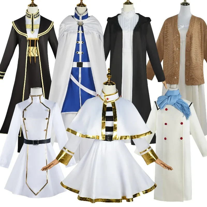 

Anime Frieren At The Funeral Dress Himmel Heiter Uniform Suit Cosplay Costume Himmel Woman Shawl Skirts Man Halloween Costume