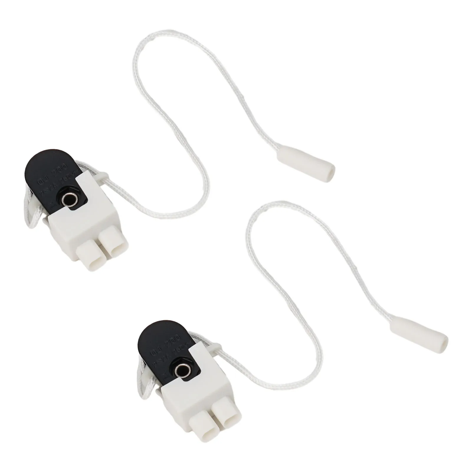 Cord-operated Switch Pull Switch White&Black 2pcs Copper And Plastic Easy For Pull Switch Lamp Switch Hot Sale