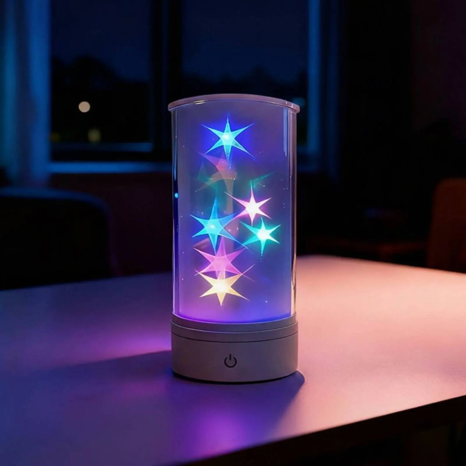 

Color Changing Night Light Portable Star Night Light Press Control Lamp Eye Friendly Home Lighting Easy to Clean for Children