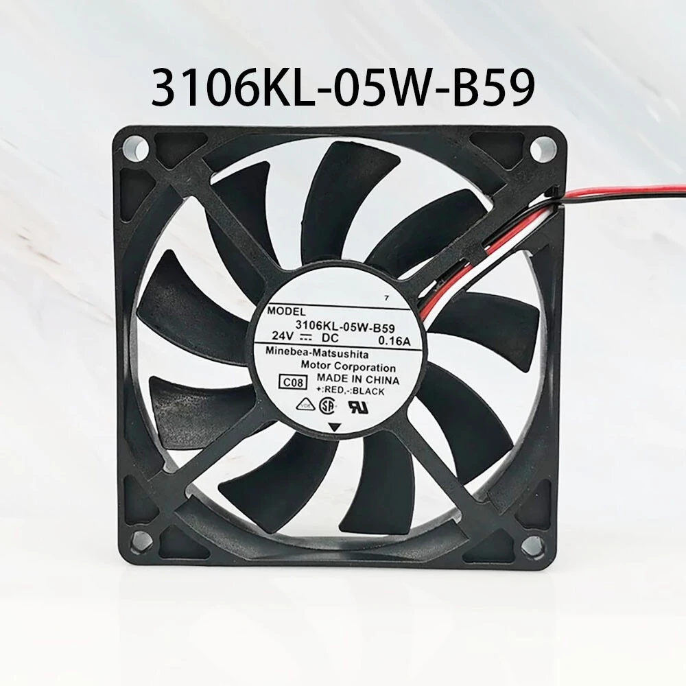 

ДЛЯ вентилятора NMB 80*80*15 мм 3106KL-05W-B59 24 В постоянного тока 0,16 А 3-проводной осевой радиатор охлаждения