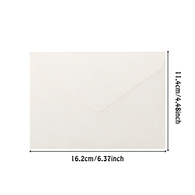 Suprimentos para Pequenas Empresas Envelope, Papel Convites Cartões Postais Cartas, Papelaria Casamento, High-grade, 16,2x11,4 cm, 120g, 50pcs por