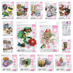 Tonic Festive Christmas Street Advent Book Gift Box Die Set Metal Cutting Dies Stamps DIY Scrapbooking Embossing Cut Craft Decor