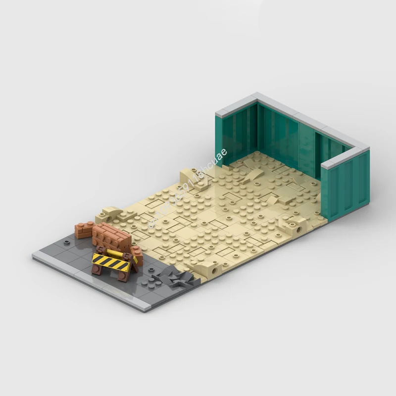 227 pçs moc conjunto de exibição local modular blocos modelo construção crianças aniversário diy brinquedos criativos montar presentes natal