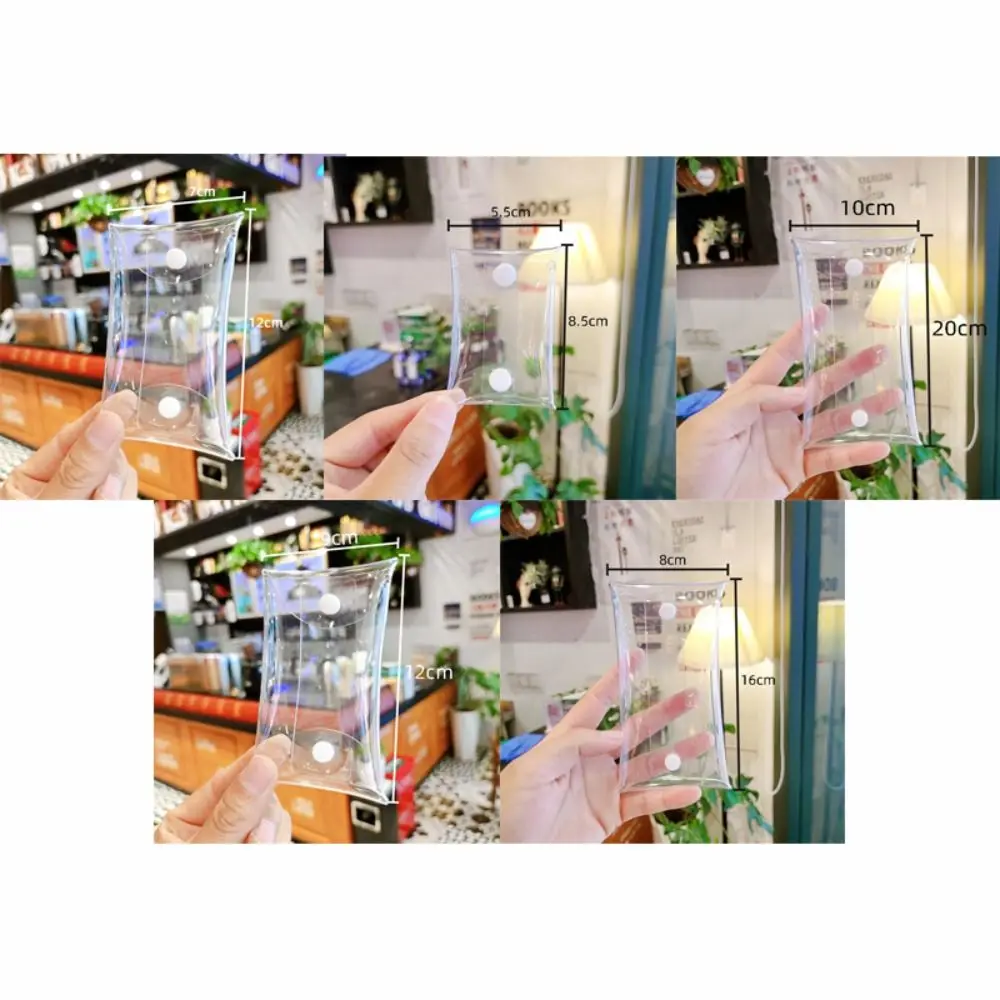 New Style PVC Zero Wallet with Buckle Multi-size Coin Purse Transparent Waterproof Pencil Pouch Toy Doll